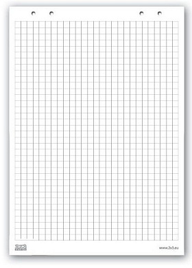 Блок бумажный для флип-чарта 58х83см в клетку 30 листов в Минске - лучшая цена